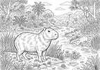 Capibaras: Mi Mundo de Colores, Libro de Colorear, Pintar (10 Ilustraciones) 23.5cm x 16.5cm
